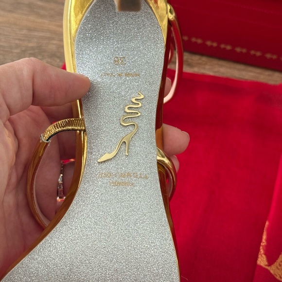 Rene Caovilla Cleo Gold - Picture 4 of 7